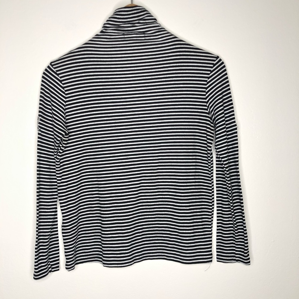 Drifter Stripe Patches Fitted High Neck Top S - Picture 2 of 6